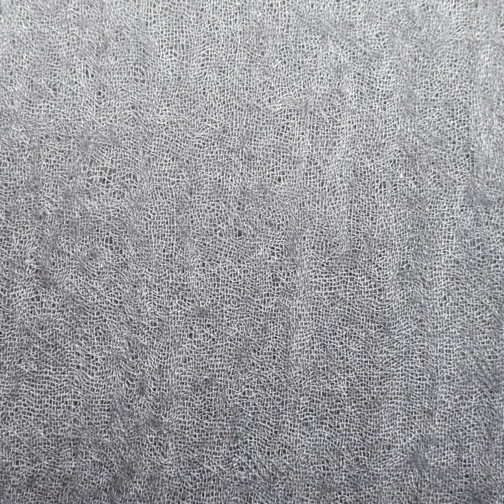 NWOT Cashmere Gradient Black & Grey Lightweight Scarf Ombre - Picture 8 of 10